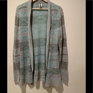 Mint and gray Cardigan